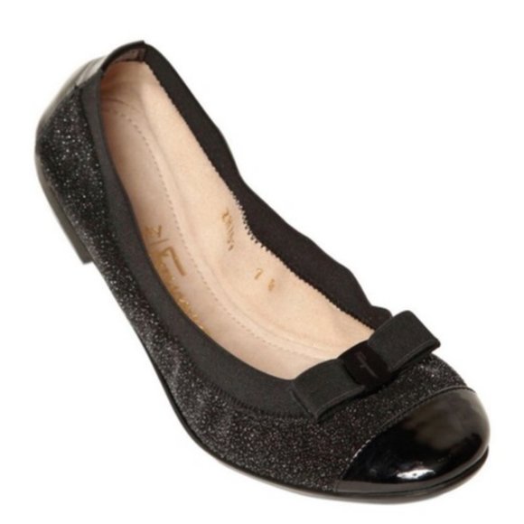 Salvatore Ferregamo Bow Ballerina Elastic Flat Shoes/Slip-On - Picture 8 of 12